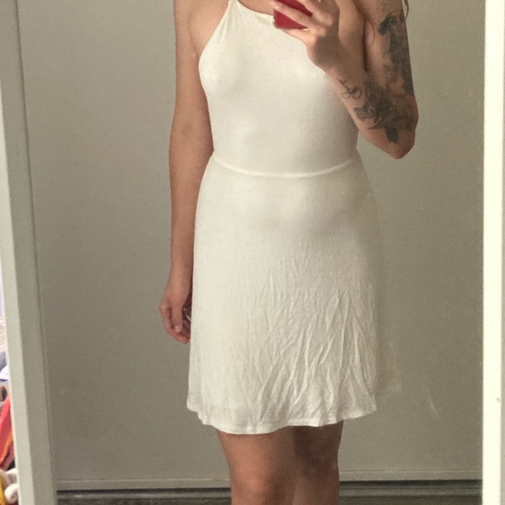 Hangar 21 White Strappy Open Back Mini Dress